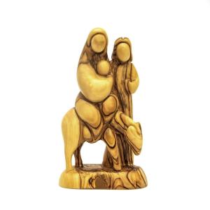 Flight To Egypt -The Holy Family- Hand Carved Olive Wood