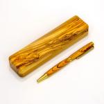 Olive Wood Pen And Box From The Holy Land