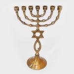 Messianic Menorah With Grafted In Symbol From Israel