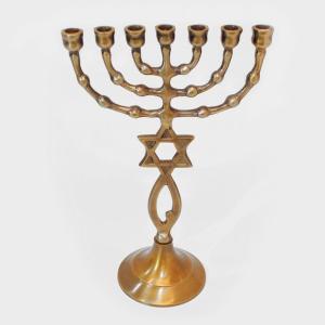 Messianic Menorah With Grafted In Symbol From Israel