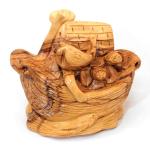 Noah’s Ark In Olive Wood Hand Carved In Bethlehem