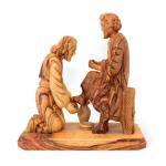 Jesus Washing The Disciples’ Feet Carved From Olive Wood