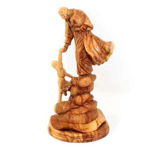 Jesus Loving The Children Figurine Handcrafted From Olive Wood