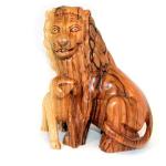 Hand Carved Olive Wood The Lion And The Lamb Figure From Bethlehem