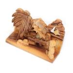 Olive Wood Mini Nativity Ornament Hand Made In The Holy Land