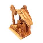 Olive Wood Nativity Ornament WithTwo Angels Handmade In The Holy Land