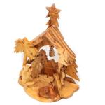 Star Of Bethlehem Nativity Scene creche Made Of Olive Wood