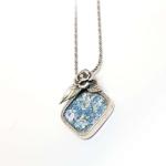 Roman Glass Pendant with Sterling Silver