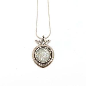 Roman Glass Pomegranate with Sterling Silver