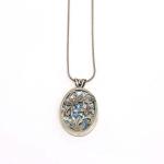 Roman Glass- Jesus Period- and Sterling Silver Pendant