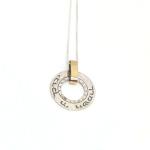 The Lord Bless You…Gold And Silver Biblical Pendant With Hebrew Inscriptions - 18”/ 45 cm