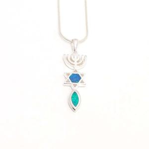 Grafted In Sterling Silver and Opal Pendant