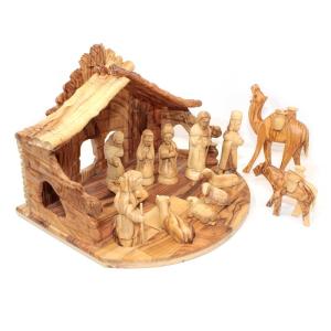 Olive Wood Nativity Set Beautifully Made In Bethlehem