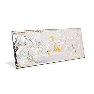 Frame of Holy Communion in Upper Room in Silver 955