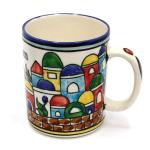 Hand Painted Ceramic Jerusalem Mug