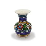 Armenian Ceramic Vase in Vibrant Colors Floral Style