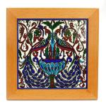 Ceramic Tile in Armenian Ceramic Style Framed – Garden of Eden