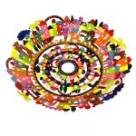 Emanuel Decorated Metal And Hand Painted Jerusalem Bowl
