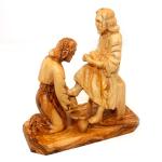 Jesus Washing The Disciples’ Feet Carved From Olive Wood